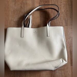 Kate Spade Ivory Reversible Leather Tote